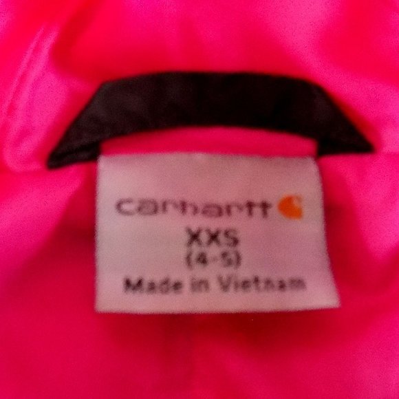 Carhartt Quilted Hooded Winter Jacket - Junior's Size XXS - Picture 2 of 4